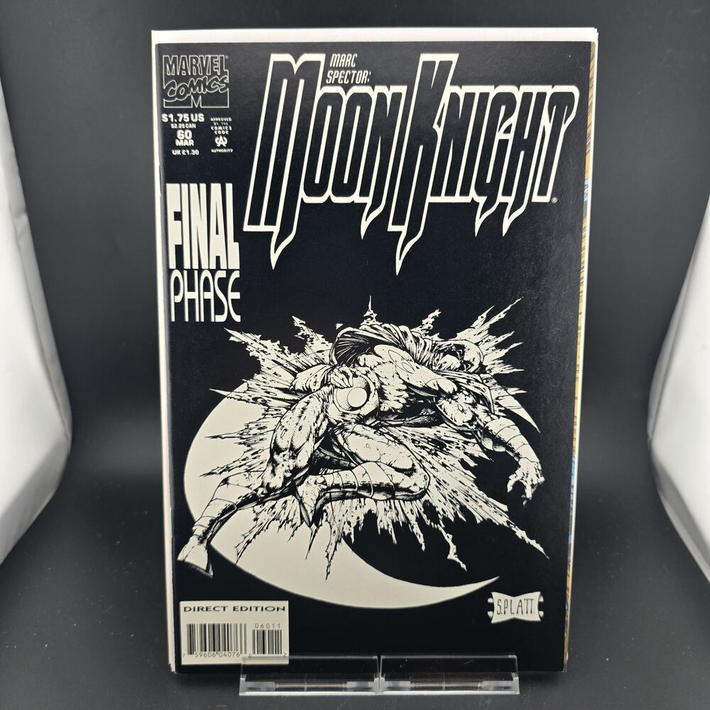 Marc Spector Moon Knight #60 NM 9.6 Grade Potential Final Issue Stephen Platt